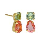 Σκουλαρίκια από ασήμι 925 με Swarovski πέτρες