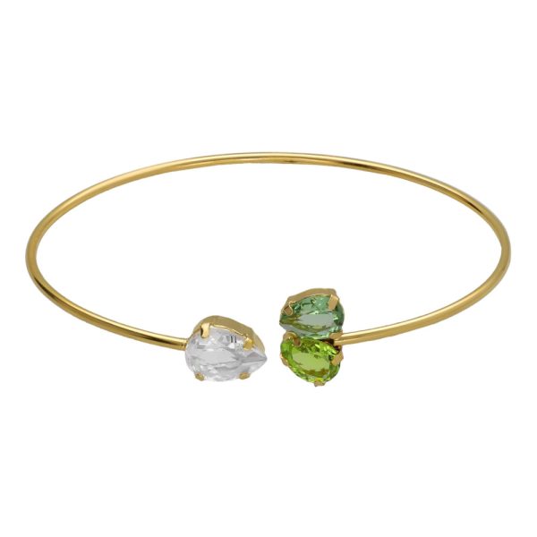 Βραχιόλι χειροπέδα από ασήμι 925 με Swarovski πέτρες