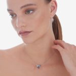 Κολιέ από ασήμι 925 με Swarovski πέτρες - Image 2