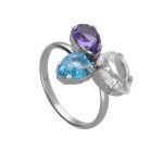 Δαχτυλίδι από ασήμι 925 με Swarovski πέτρες