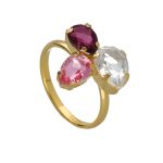 Δαχτυλίδι από ασήμι 925 με Swarovski πέτρες