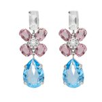 Σκουλαρίκια από ασήμι 925 με Swarovski πέτρες