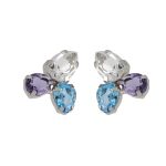 Σκουλαρίκια από ασήμι 925 με Swarovski πέτρες
