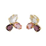 Σκουλαρίκια από ασήμι 925 με Swarovski πέτρες