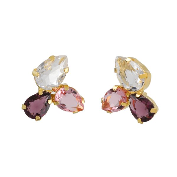 Σκουλαρίκια από ασήμι 925 με Swarovski πέτρες