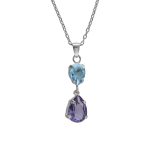 Κολιέ από ασήμι 925 με Swarovski πέτρες