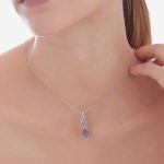 Κολιέ από ασήμι 925 με Swarovski πέτρες - Image 2