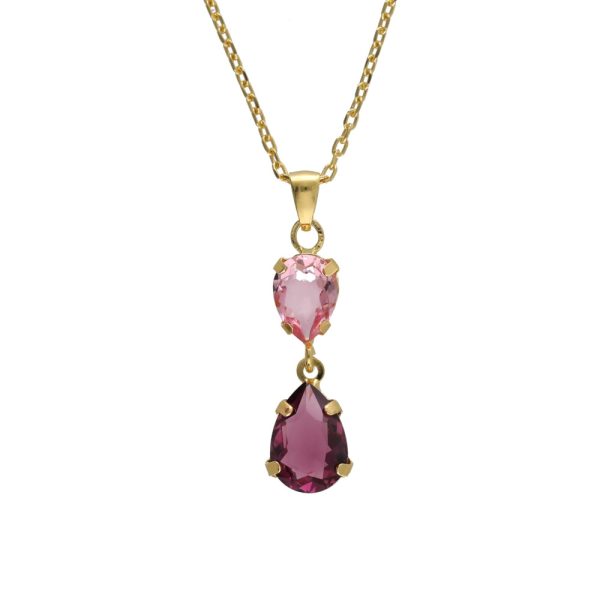 Κολιέ από ασήμι 925 με Swarovski πέτρες
