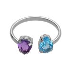 Δαχτυλίδι από ασήμι 925 με Swarovski πέτρες