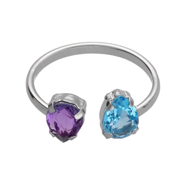 Δαχτυλίδι από ασήμι 925 με Swarovski πέτρες