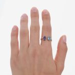 Δαχτυλίδι από ασήμι 925 με Swarovski πέτρες - Image 2