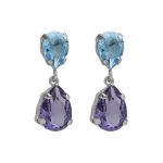 Σκουλαρίκια από ασήμι 925 με Swarovski πέτρες
