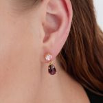 Σκουλαρίκια από ασήμι 925 με Swarovski πέτρες - Image 2