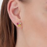 Σκουλαρίκια από ασήμι 925 με Swarovski πέτρες - Image 2
