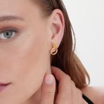 Σκουλαρίκια από ασήμι 925 με Swarovski πέτρες - Image 2