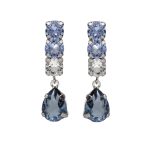 Σκουλαρίκια από ασήμι 925 με Swarovski πέτρες