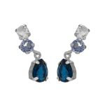 Σκουλαρίκια από ασήμι 925 με Swarovski πέτρες