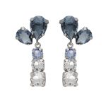 Σκουλαρίκια από ασήμι 925 με Swarovski πέτρες