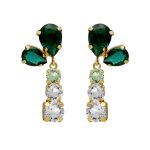 Σκουλαρίκια από ασήμι 925 με Swarovski πέτρες