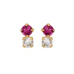 Σκουλαρίκια από ασήμι 925 με Swarovski πέτρες