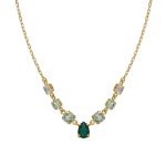 Κολιέ από ασήμι 925 με Swarovski πέτρες
