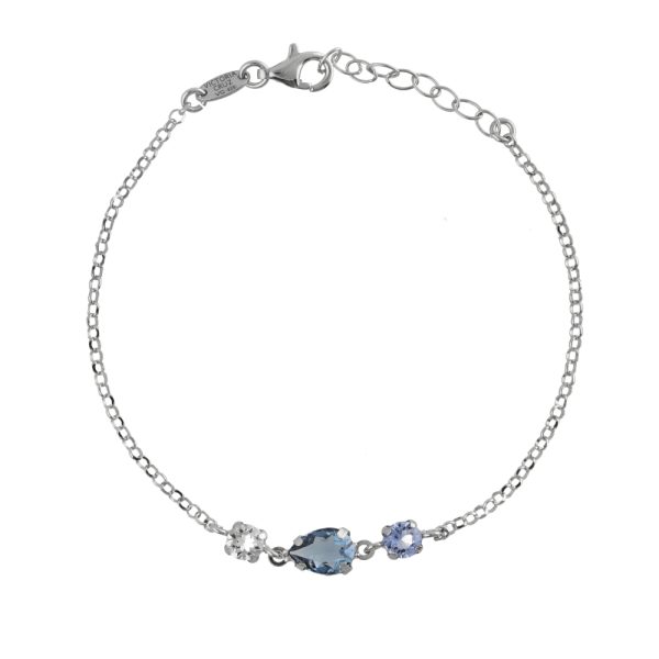 Βραχιόλι από ασήμι 925 με Swarovski πέτρες