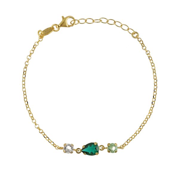 Βραχιόλι από ασήμι 925 με Swarovski πέτρες