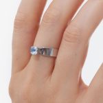 Δαχτυλίδι από ασήμι 925 με Swarovski πέτρες - Image 2