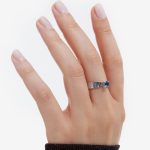 Δαχτυλίδι από ασήμι 925 με Swarovski πέτρες - Image 2