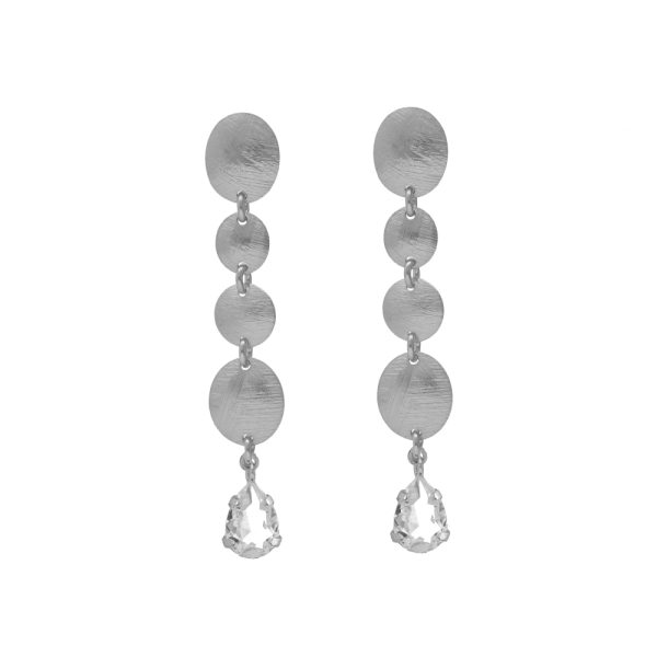 Σκουλαρίκια από ασήμι 925 με Swarovski πέτρες