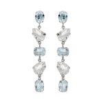 Σκουλαρίκια από ασήμι 925 με Swarovski πέτρες