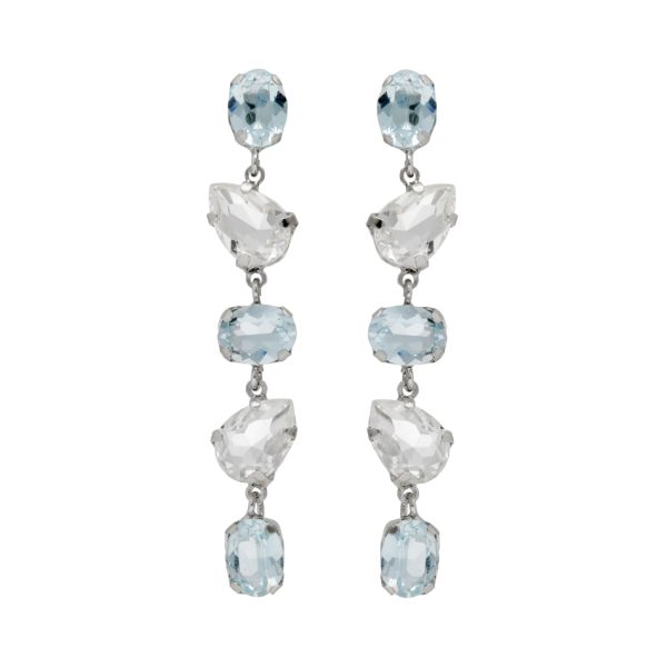 Σκουλαρίκια από ασήμι 925 με Swarovski πέτρες