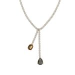 Κολιέ από ασήμι 925 με Swarovski πέτρες