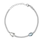 Βραχιόλι από ασήμι 925 με Swarovski πέτρες