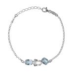 Βραχιόλι από ασήμι 925 με Swarovski πέτρες