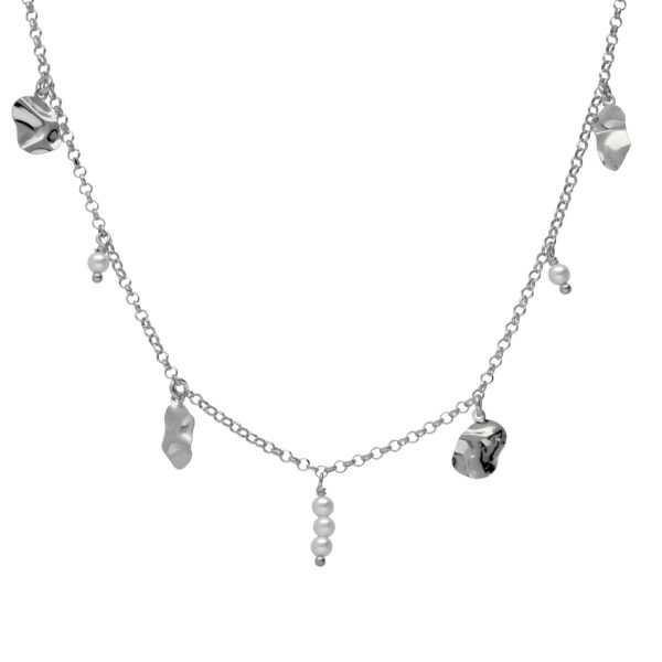 Κολιέ από ασήμι 925 με μαργαριτάρι