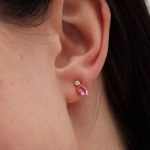 Σκουλαρίκια από ασήμι 925 με Swarovski πέτρες και ζιργκόν - Image 2