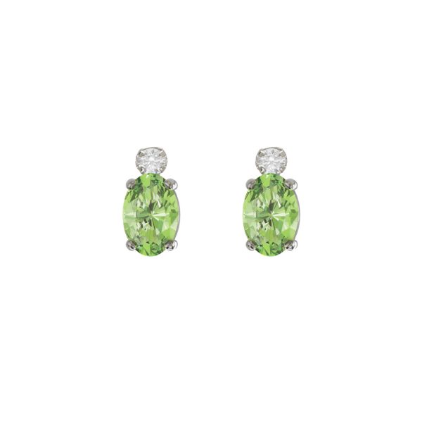 Σκουλαρίκια από ασήμι 925 με Swarovski πέτρες και ζιργκόν