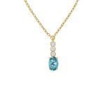 Κολιέ από ασήμι 925 με Swarovski πέτρες και ζιρκόν