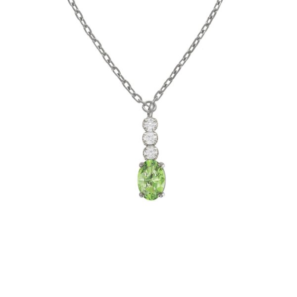 Κολιέ από ασήμι 925 με Swarovski πέτρες και ζιρκόν