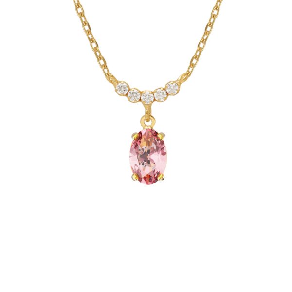 Κολιέ από ασήμι 925 με Swarovski πέτρες και ζιρκόν