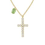 Σταυρός από ασήμι 925 με Swarovski πέτρες και ζιρκόν