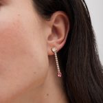 Σκουλαρίκια από ασήμι 925 με Swarovski πέτρες και ζιργκόν - Image 2