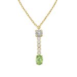 Κολιέ από ασήμι 925 με Swarovski πέτρες και ζιργκόν