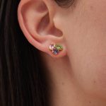 Σκουλαρίκια από ασήμι 925 με Swarovski πέτρες - Image 2