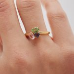 Δαχτυλίδι από ασήμι 925 με Swarovski πέτρες - Image 2