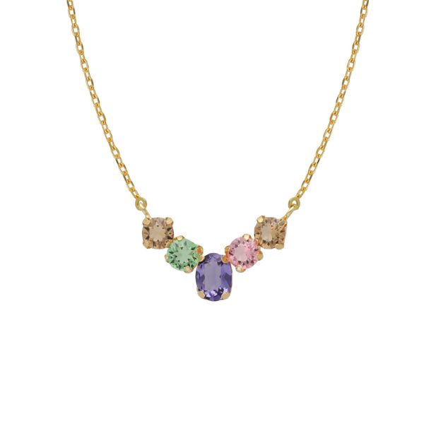 Κολιέ από ασήμι 925 με Swarovski πέτρες