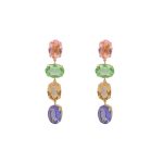 Σκουλαρίκια από ασήμι 925 με Swarovski πέτρες