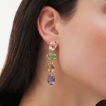 Σκουλαρίκια από ασήμι 925 με Swarovski πέτρες - Image 2