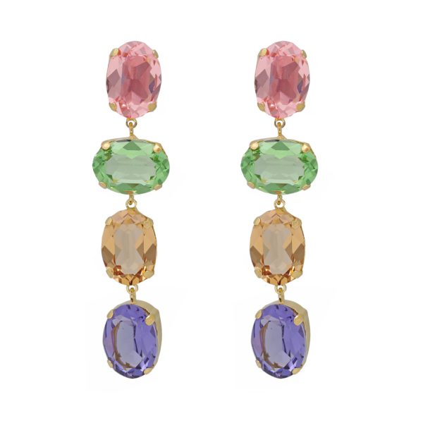 Σκουλαρίκια από ασήμι 925 με Swarovski πέτρες